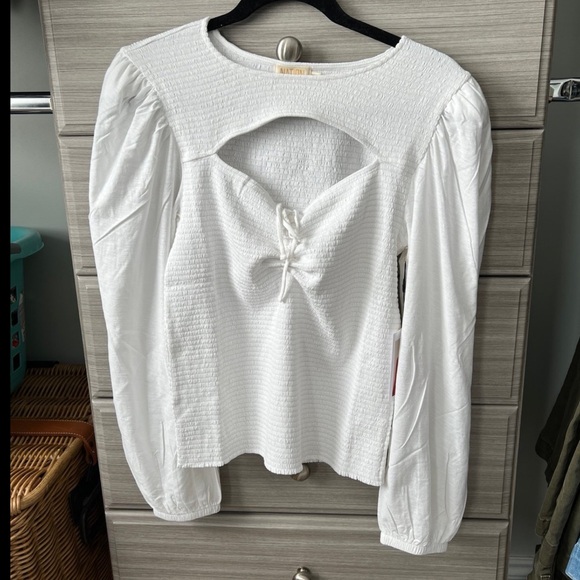 NWT Nation LTD Leilani Romantic Cut Out Top - Picture 3 of 6